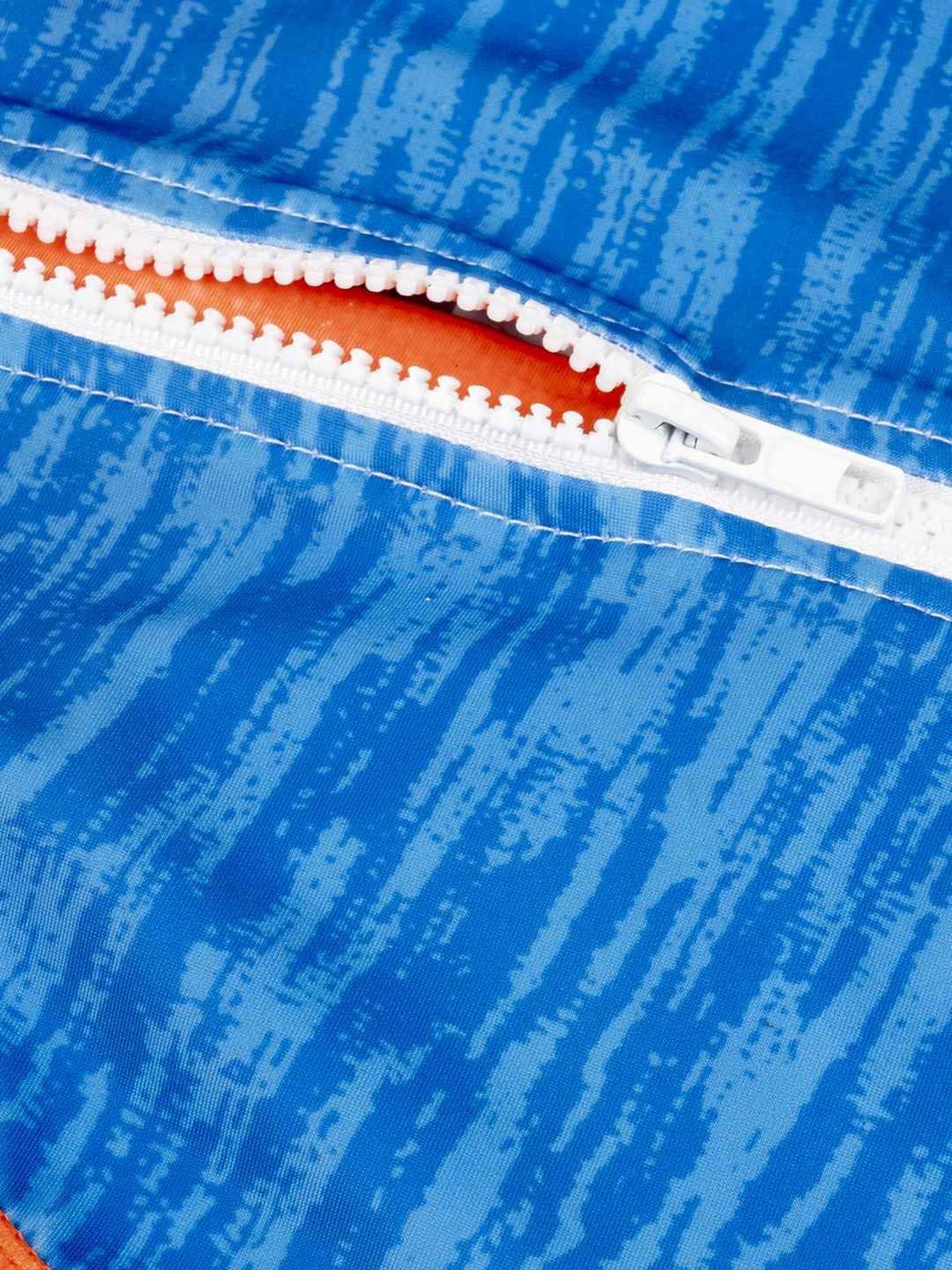 Baby Moo Kids Blue & Orange Printed Swimming Costume