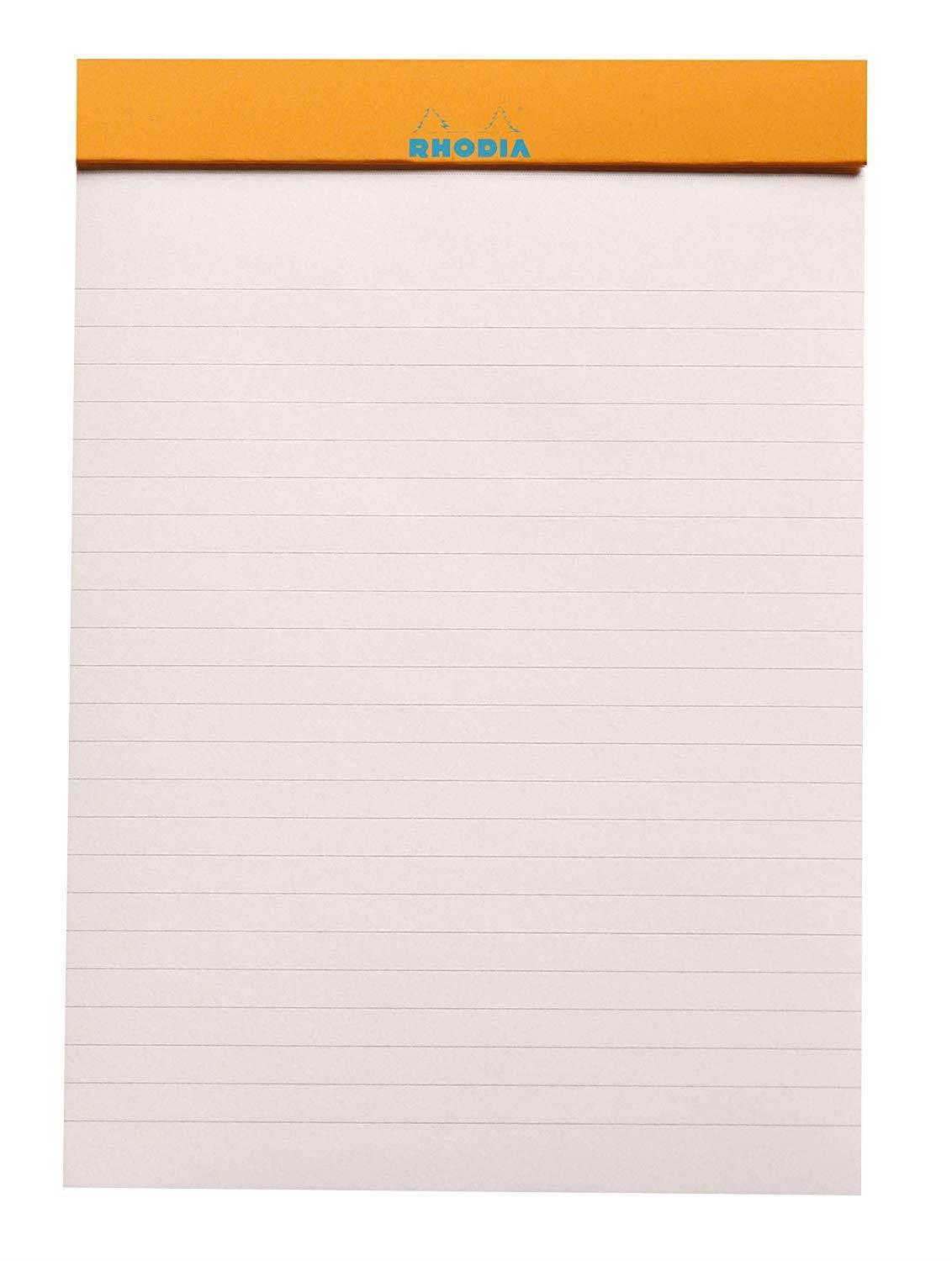 Rhodia A5 coloR Head Stapled Pad No16, Lined - Turquoise Blue