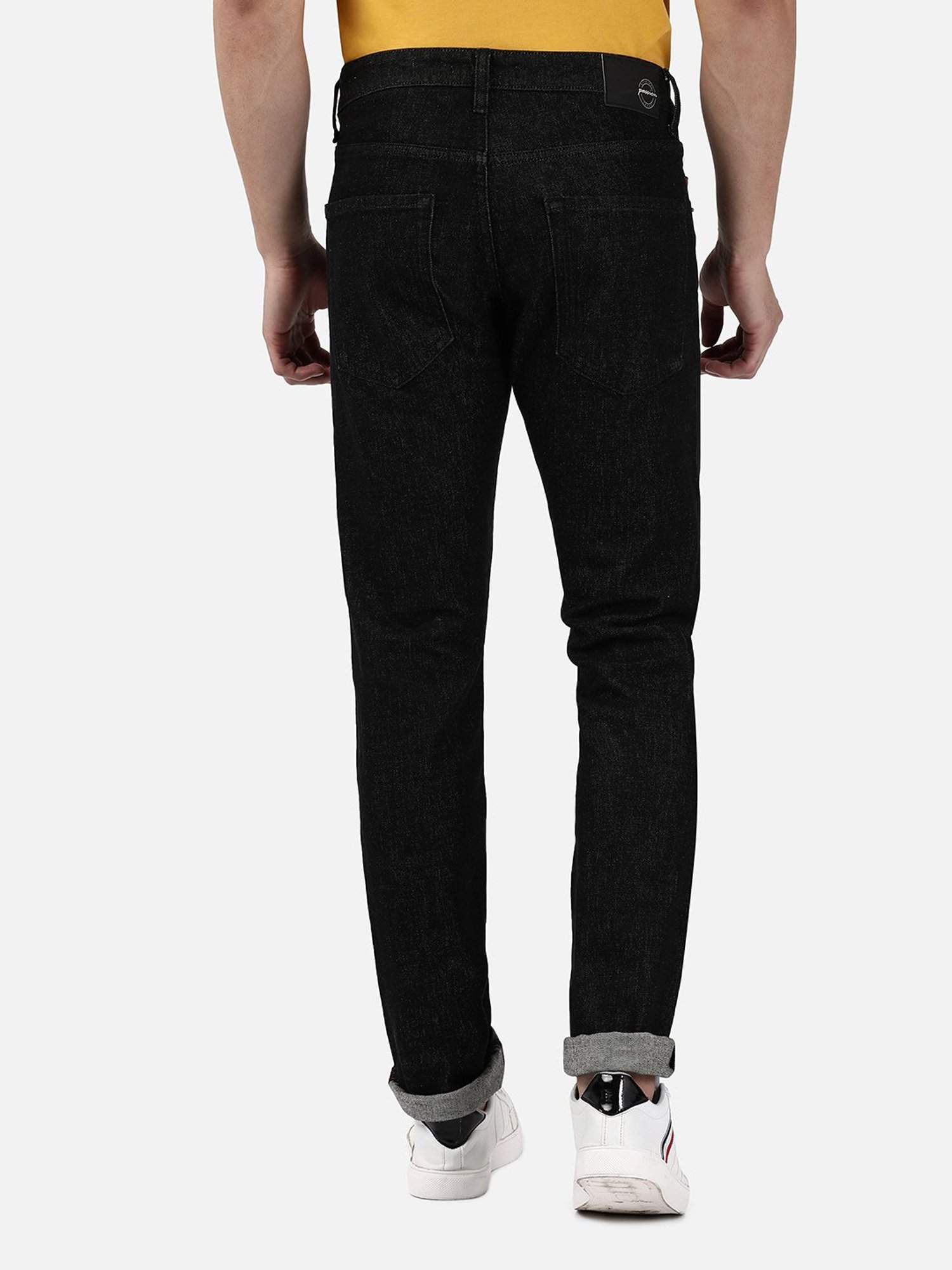 Passion Black Slim Fit Lightly Washed Jeans