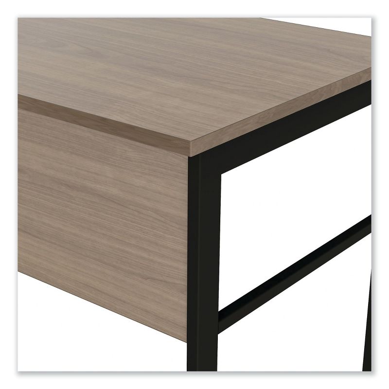 Linea Italia&reg; Urban Desk Workstation, 59w x 59d x 29 1/2h, Natural Walnut UR602NW