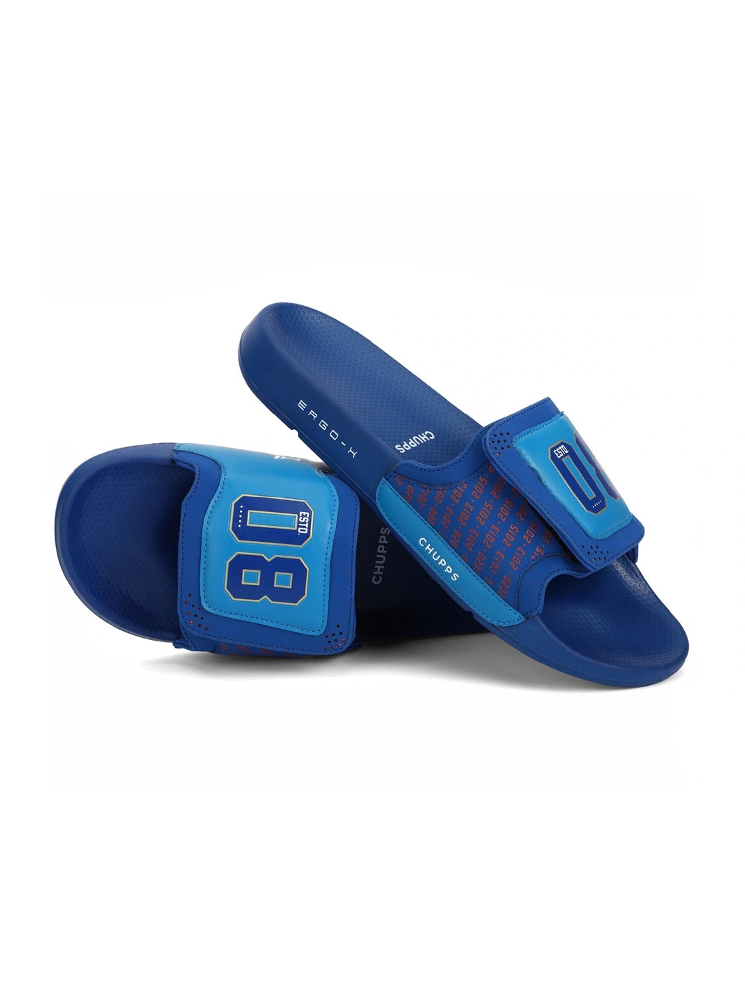Chupps Men's Mumbai Indians Blue Slides