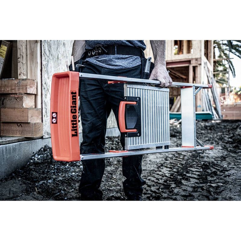 Little Giant Ladder Systems Flip-N-Lite 4' ANSI Type IA 300 lb Aluminum Stepladder Gray