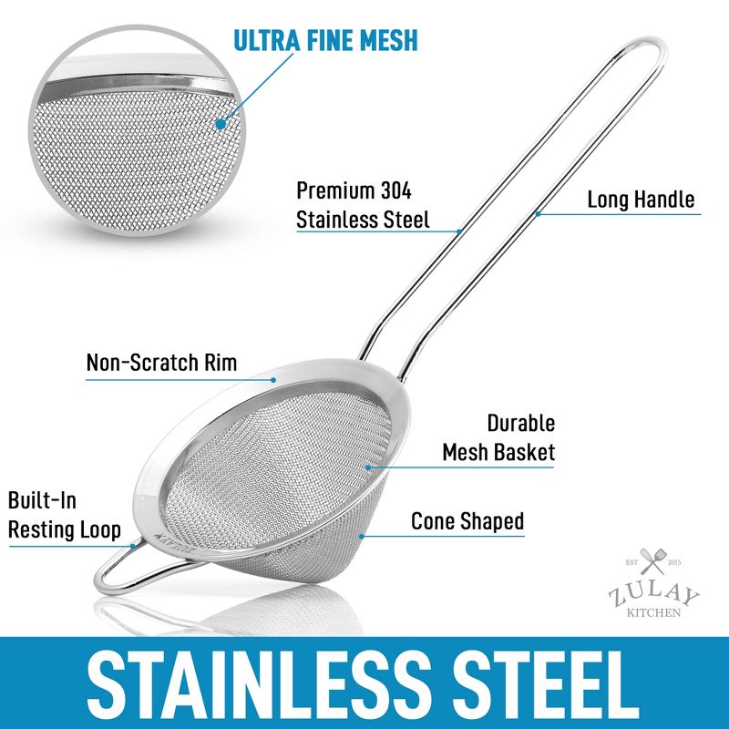 Zulay Kitchen Cocktail Shaker - Silver