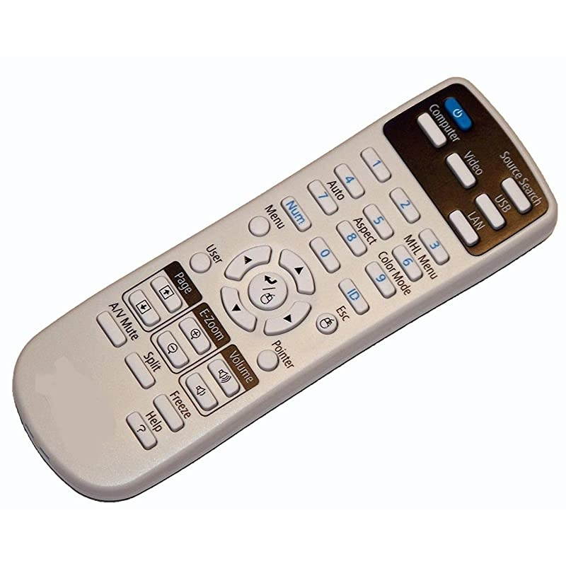 Generic Universal Compatible Replacement Projector Remote Control Fit for Epson EB 1840W 1850W 1860 1870 1880 420 425W 430 435W 470 475W 475Wi 480 480e 480i 485W 485Wi C26XE C30XE S01