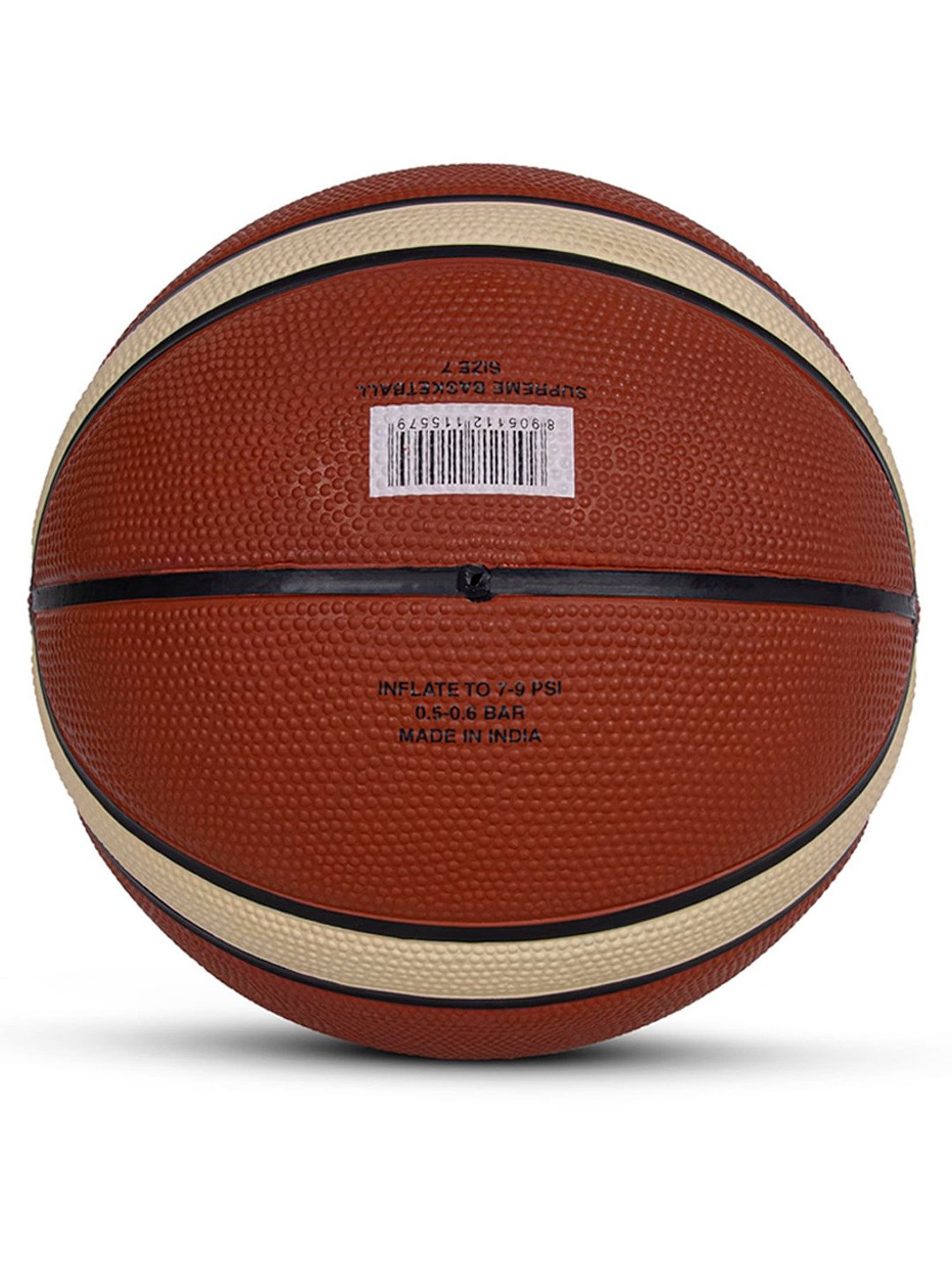 Vector X Supreme Fedration of India Rubberised Bladder Professional Basketball (Brown) Size - 7