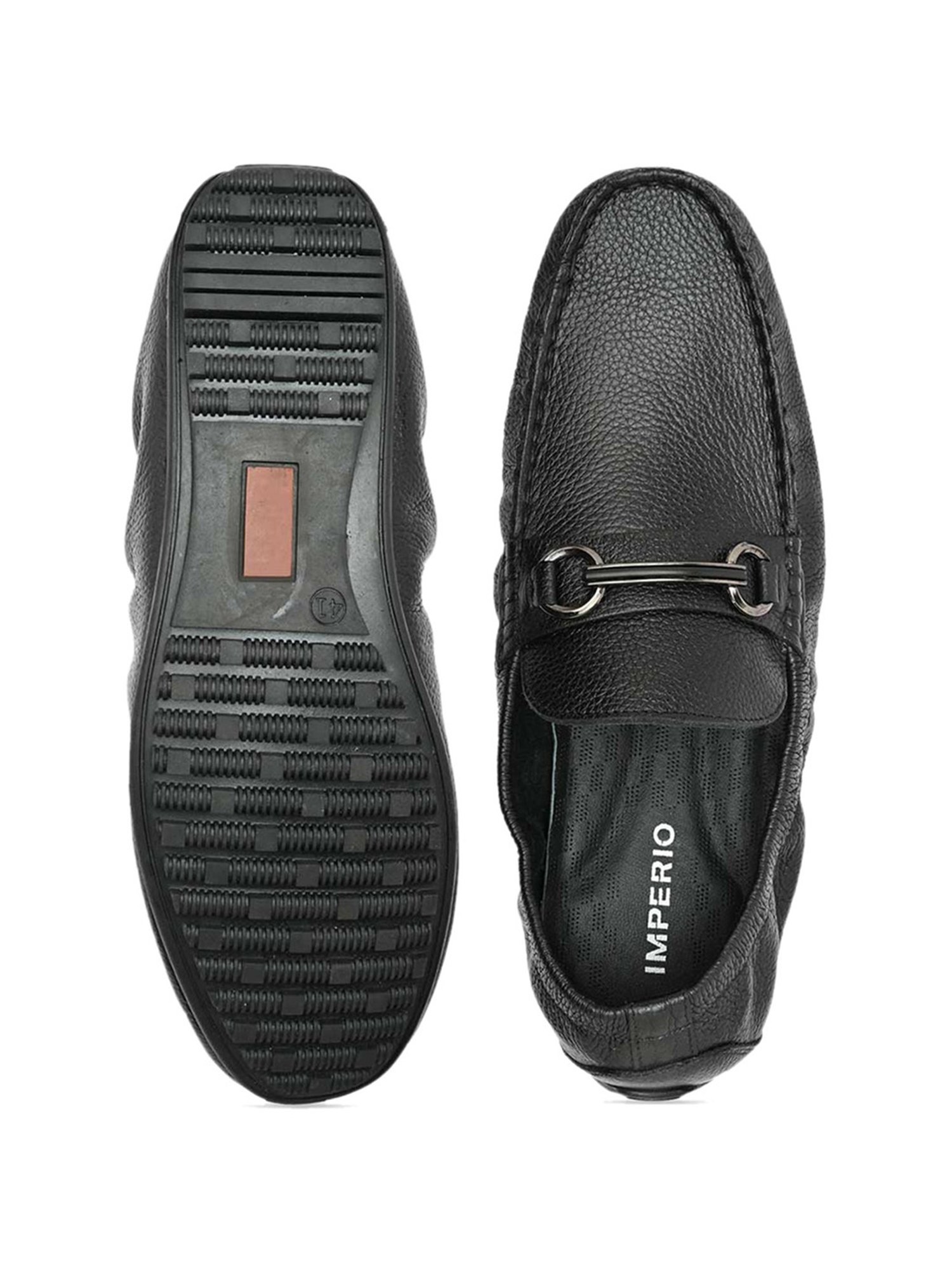 Imperio by Regal Men's Black Casual Loafers