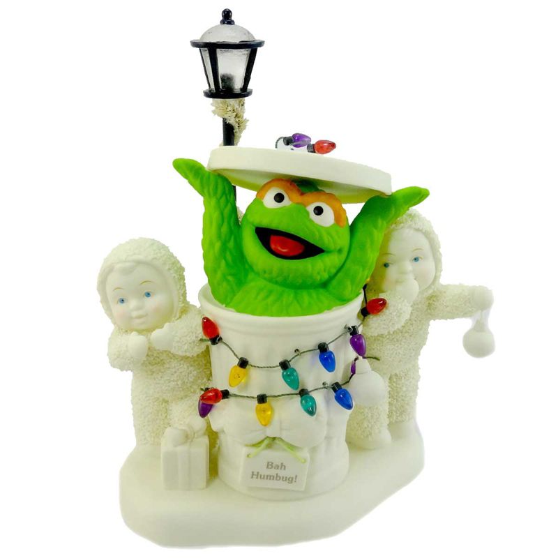 Dept 56 Snowbabies Merry Christmas Oscar! Sesame Street Christmas  -  Decorative Figurines