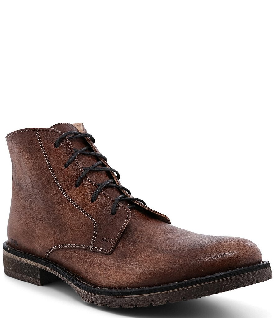 Bed Stu Men's Hoover II Leather Lace-Up Boots