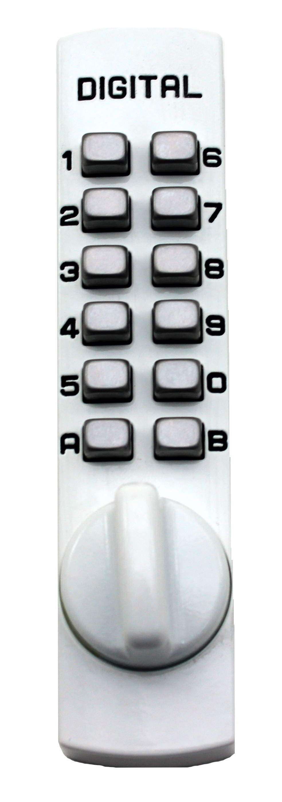 LockeyUSA C150 Mechanical,  Keyless Entry, Digital Door Lock, Surface Mount Hook Bolt Lock for Sliding Door, Antique Brass