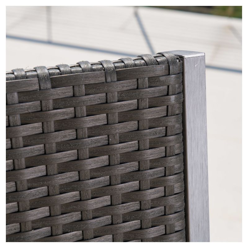 La Sola 3pc Metal Bistro Set - Black/Bronze - Christopher Knight Home