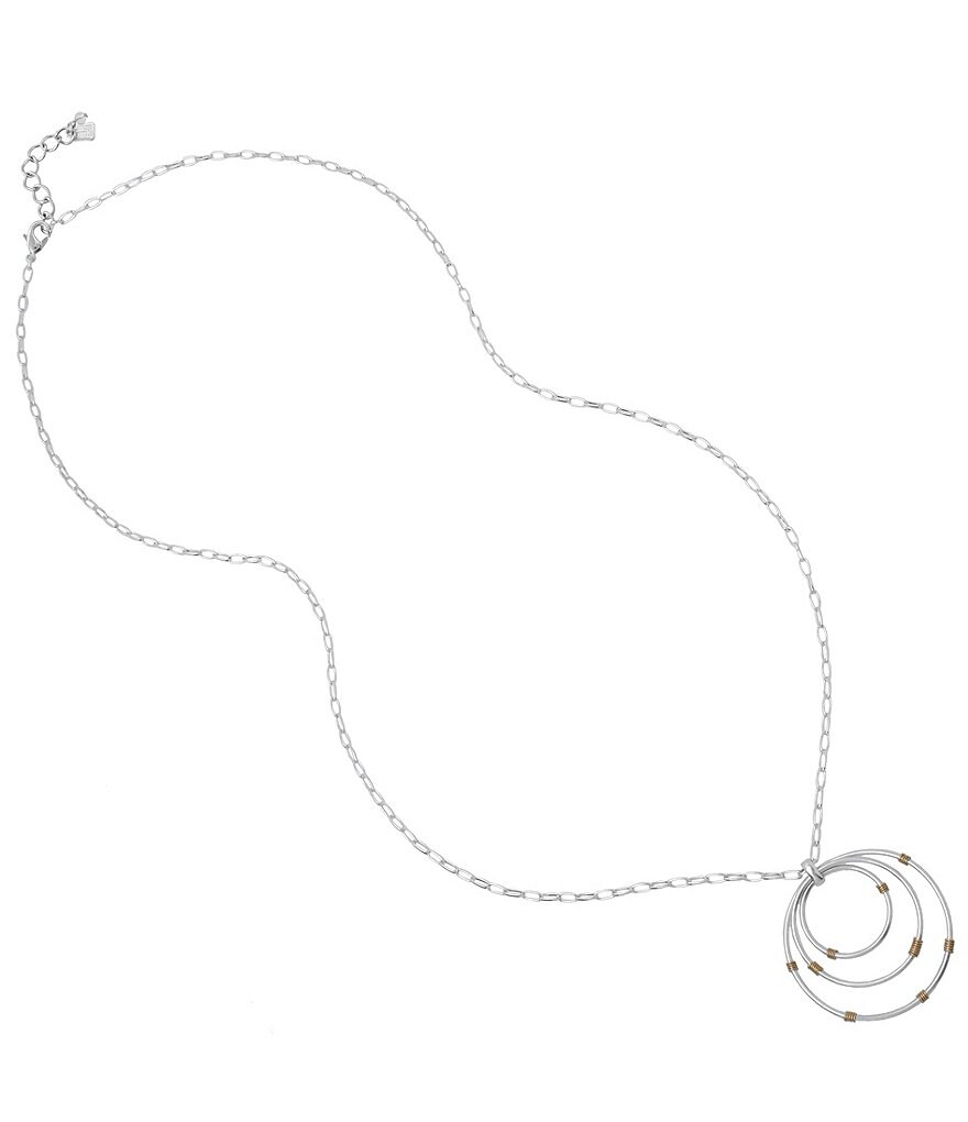 Robert Lee Morris Soho Wire Wrap Pendant Long Necklace