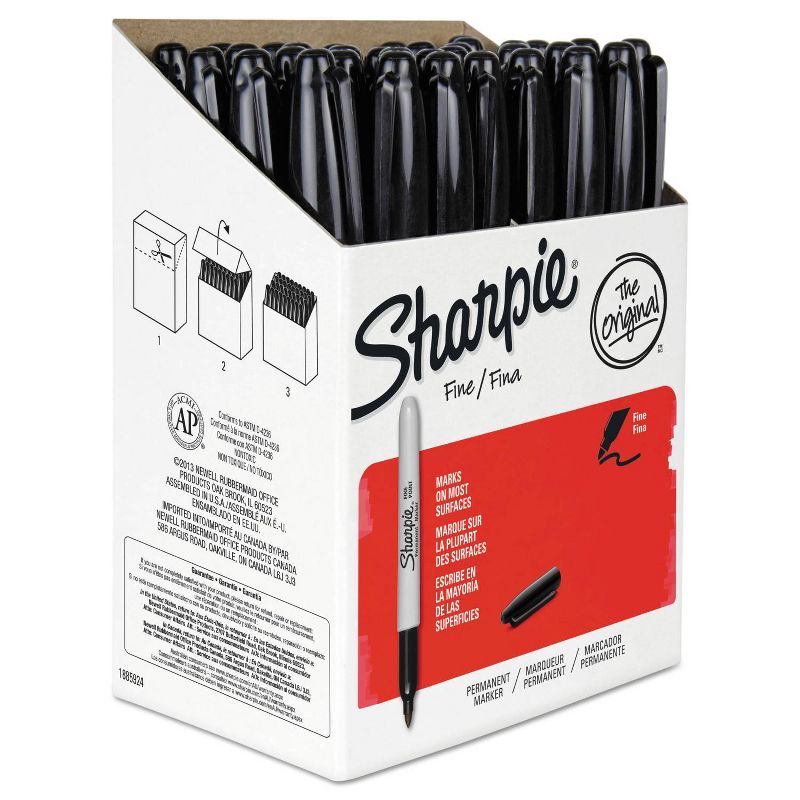 Sharpie 36pk Fine Point Permanent Marker Black
