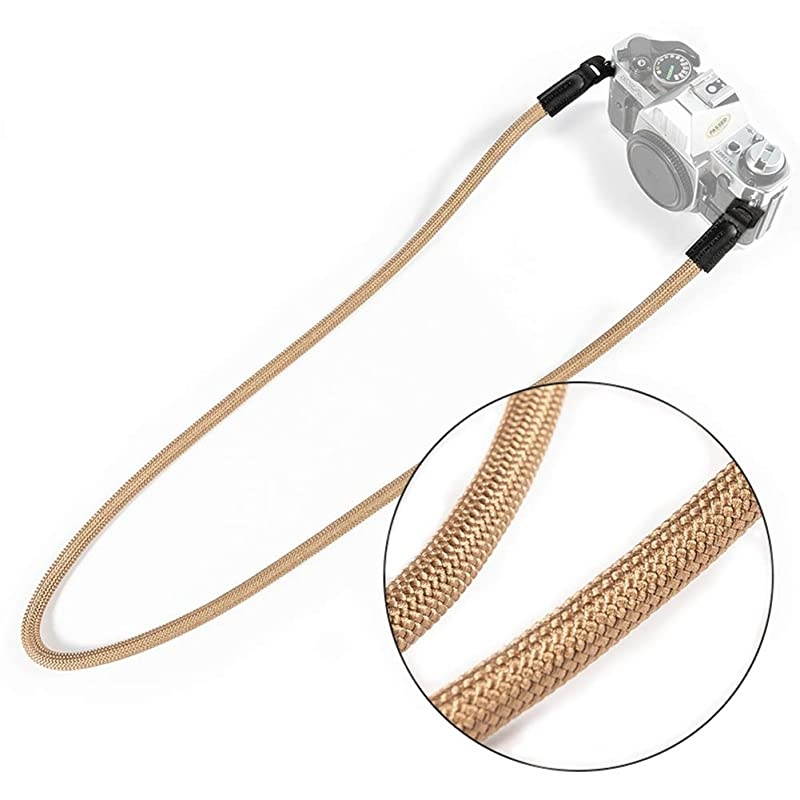 Mirrorless Camera Neck Strap Compatible with Sony A6100 A6600 A6400 A6000 A6300 A6500 A6100 RXIRII RX10II RX10III RX10IV X-T30 X-T20 Cameras Climbing Rope Shoulder Strap Coffee