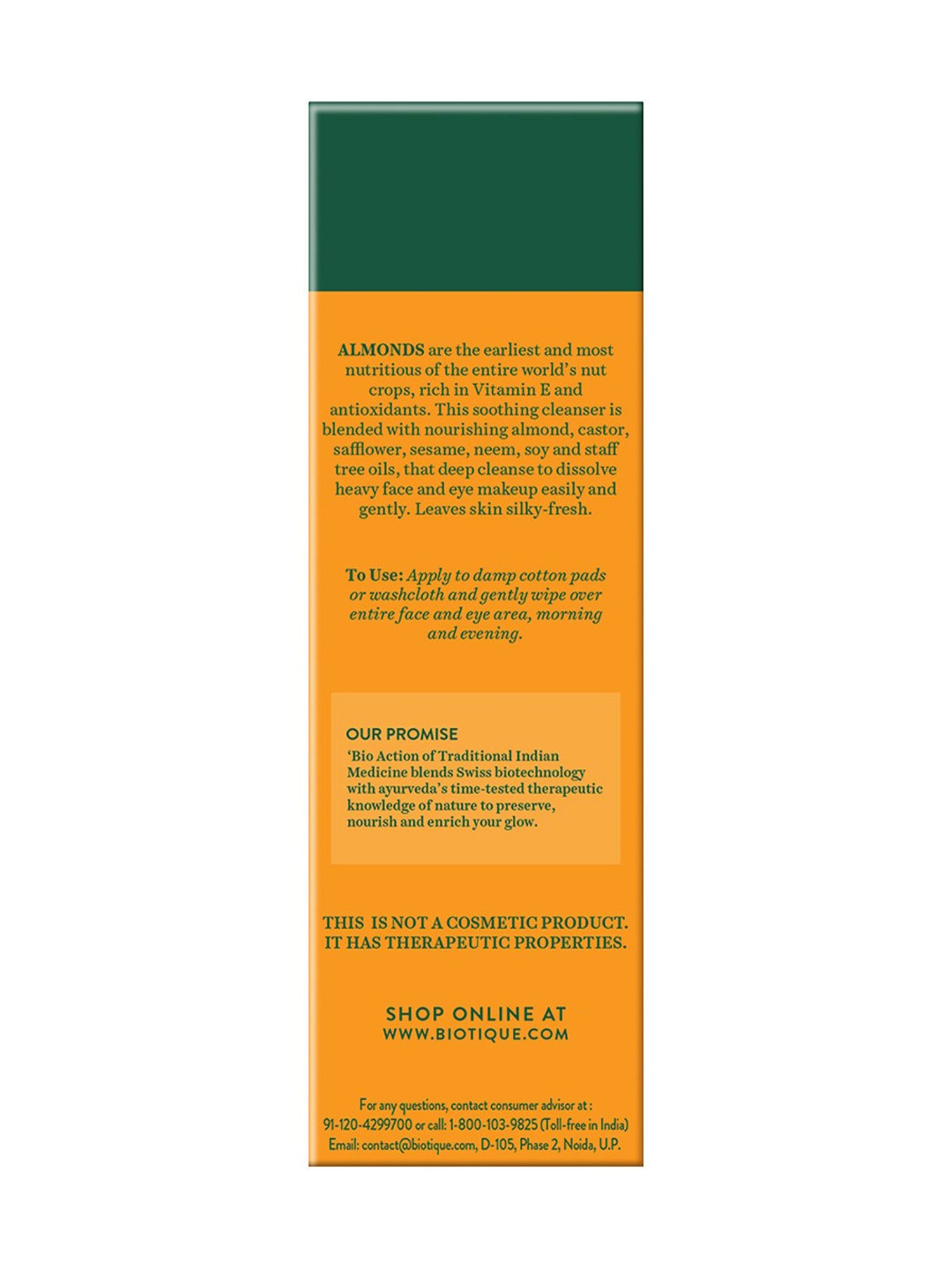 BIOTIQUE Almond Oil Deep Cleanse Purifying Cleansing Oil - 120 ml