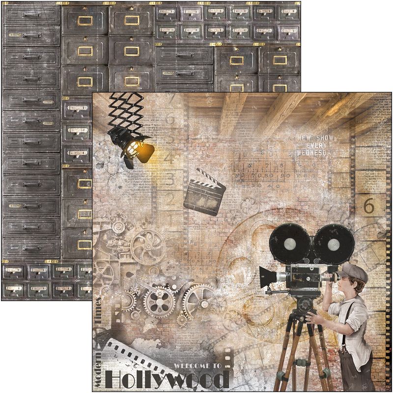 Ciao Bella Double-Sided Paper Pack 90lb 12"X12" 12/Pkg-Modern Times, 12 Designs/1 Each