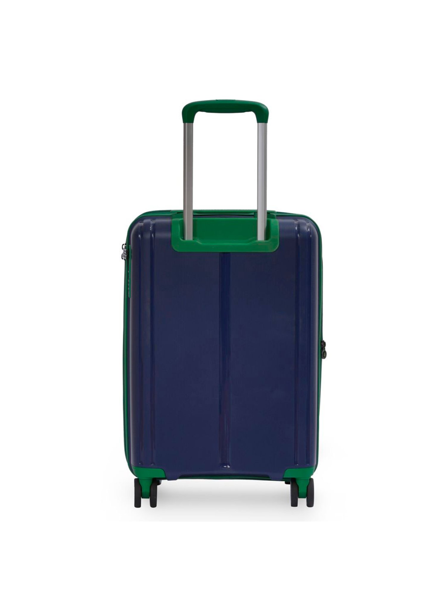 United Colors of Benetton Emerald Navy Textured Hard Large Trolley Bag - 76 Cm