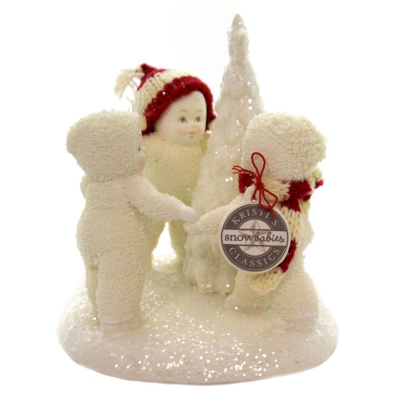 Dept 56 Snowbabies 5.75" Frosty Frolic Tree Celebrate  -  Decorative Figurines