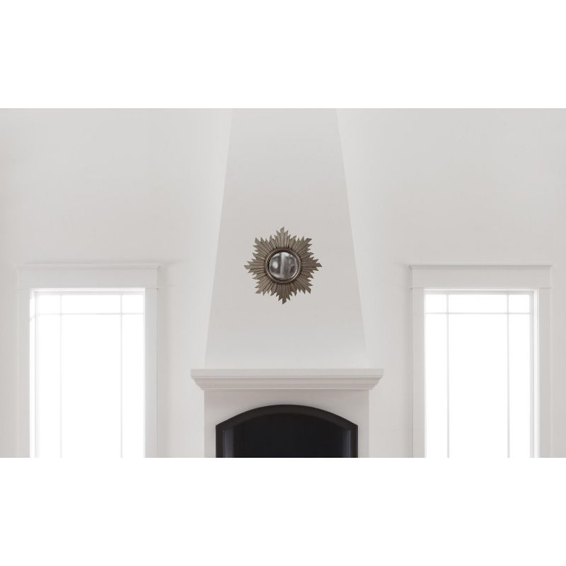 Sunburst Euphoria Decorative Wall Mirror Dark Silver - Howard Elliott