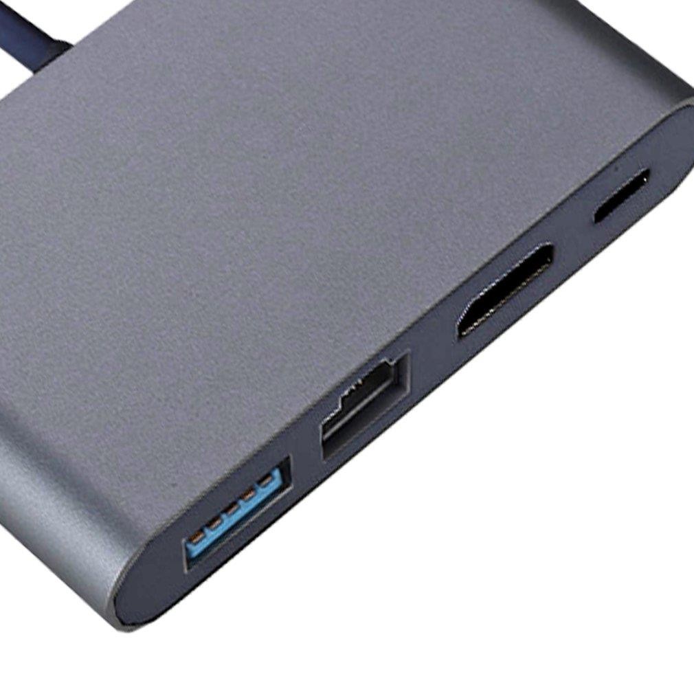 USB-C Multimedia 4K HDMI USB Charging Adapter for MacBook with Pass Thru Charging, Space Gray (K181-1041-SG4I)