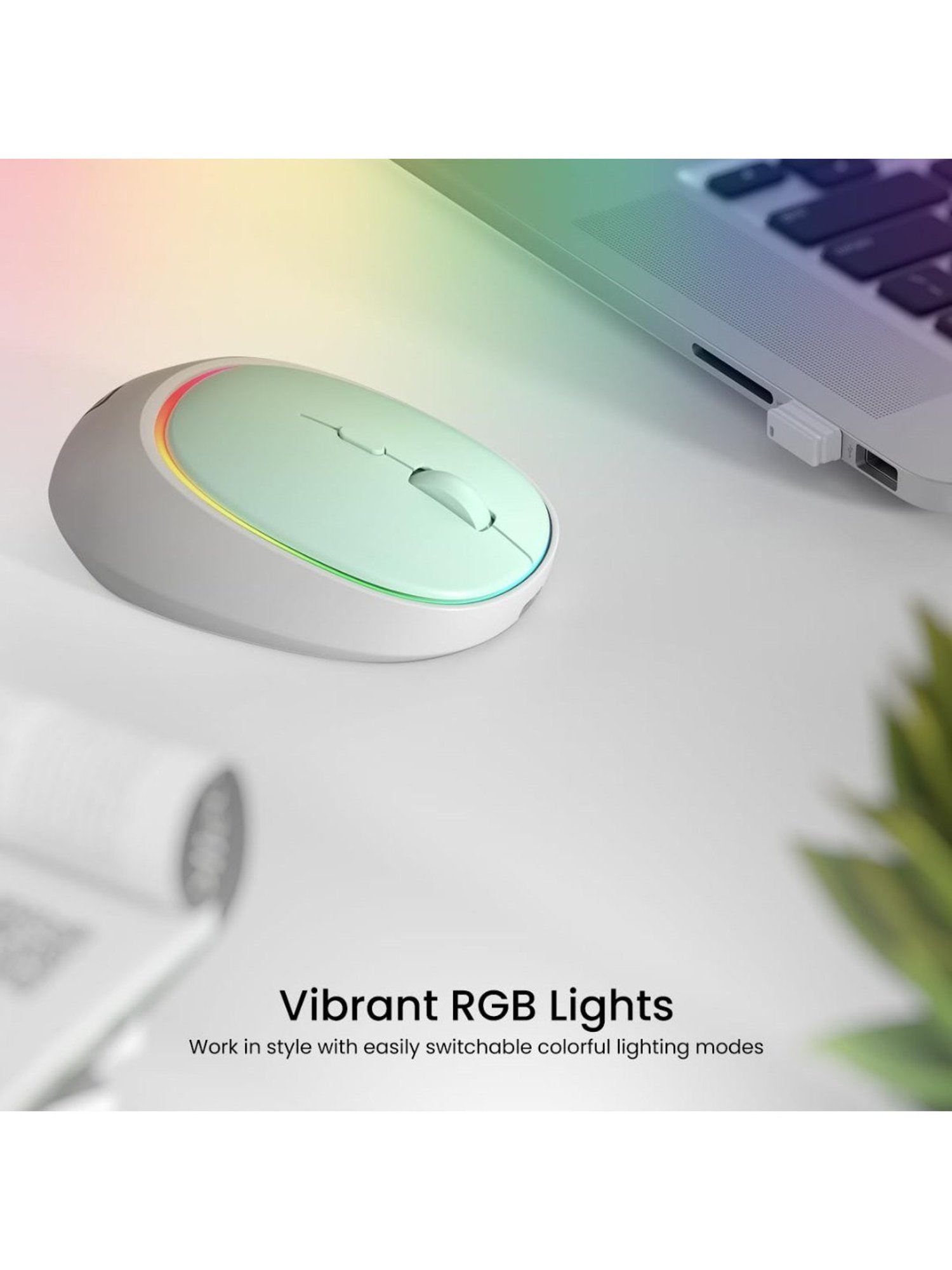 Portronics Toad IV Wireless Bluetooth Mouse with 2.4 GHz Dual Connectivity (Blue)