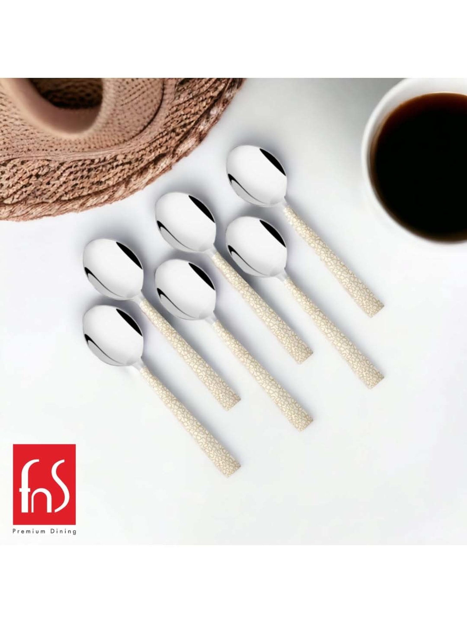 Sumeet S.S.Big Serving&Cooking Spoon Set-5pc(1 Turner,1Serving Spoon,1Skimmer,1Basting Spoon,1Ladle)