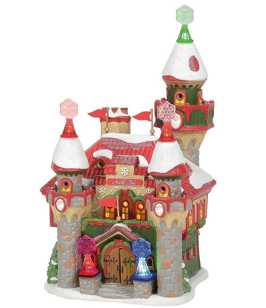 Department 56 North Pole Collection LED Lighted Santa's Snowflake Palace