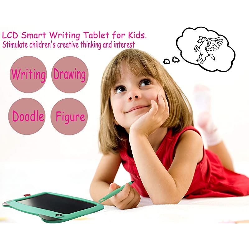 Upgraded Colorful Screen 9 Inch Electronic Writing Board Doodle BoardBest Gifts for Kids Green