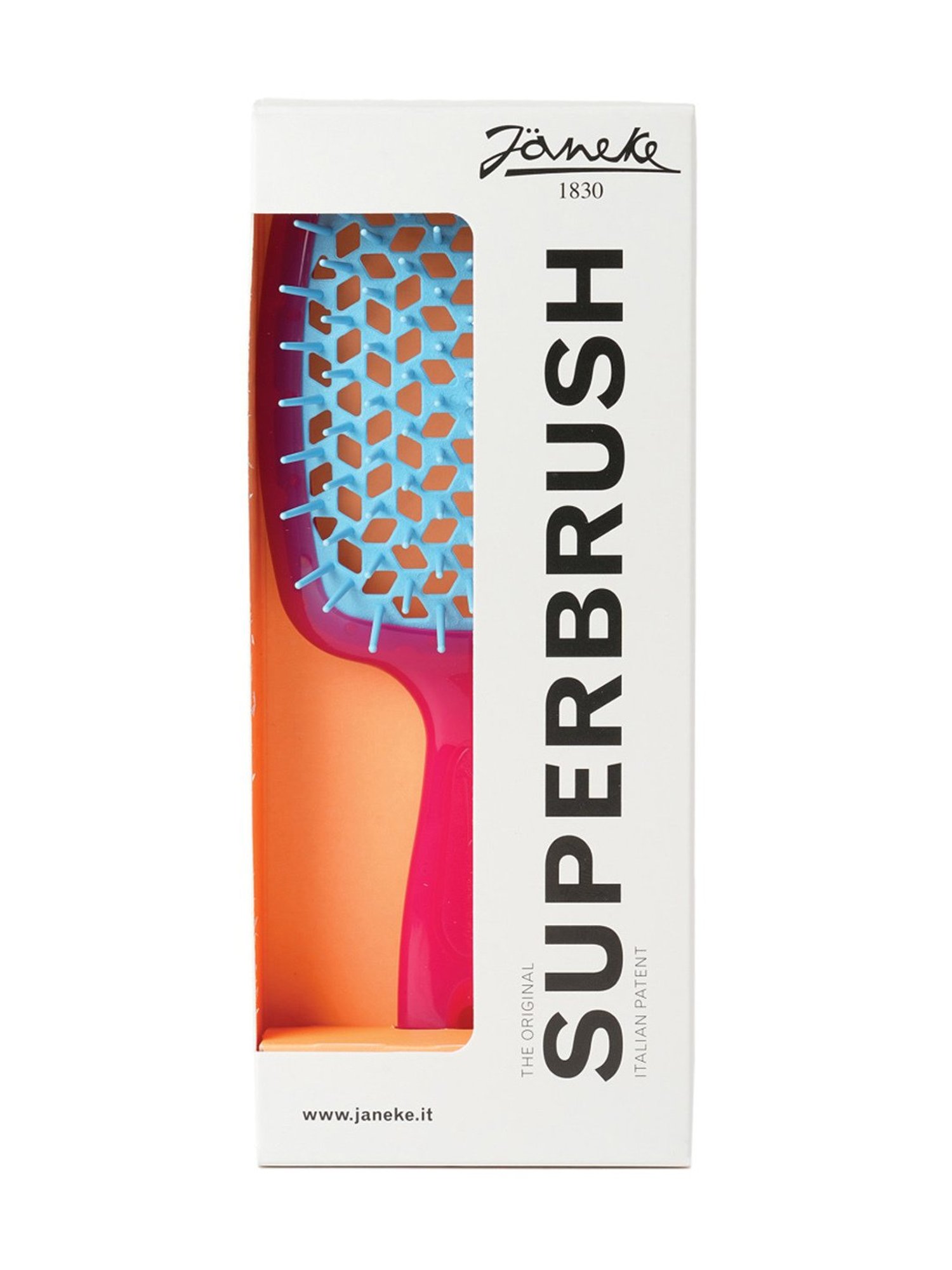 Janeke 1830 Professional Pink & Turquoise Two-Color Super Brush