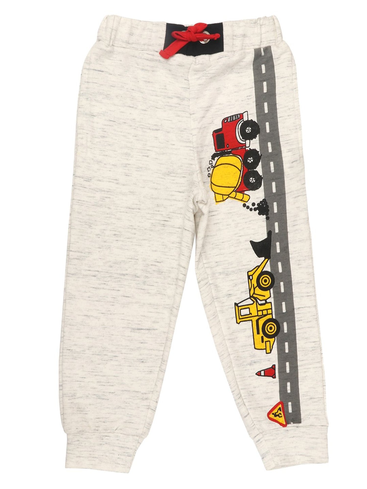 Lazy Shark Boys Cream Striped Joggers