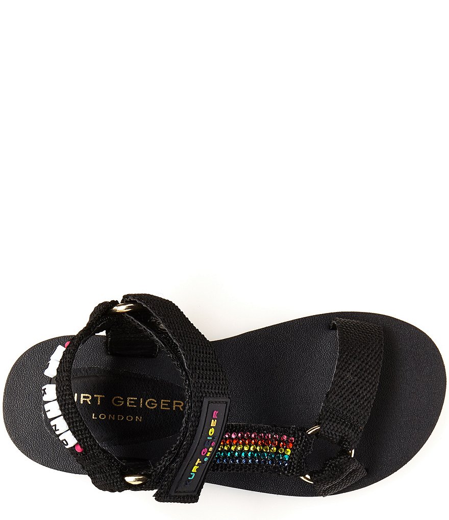 Kurt Geiger London Girls' Mini Olivia Rhinestone Embellished Sandals (Toddler)