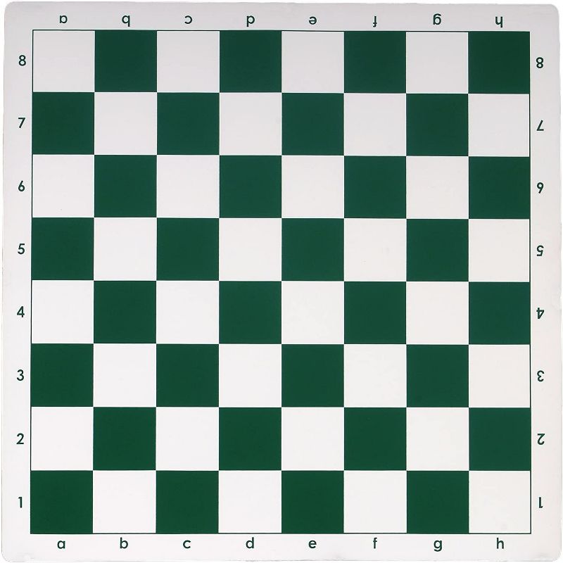 WE Games Tournament Chess Pack - Staunton Pieces with Green Board and Green Tote