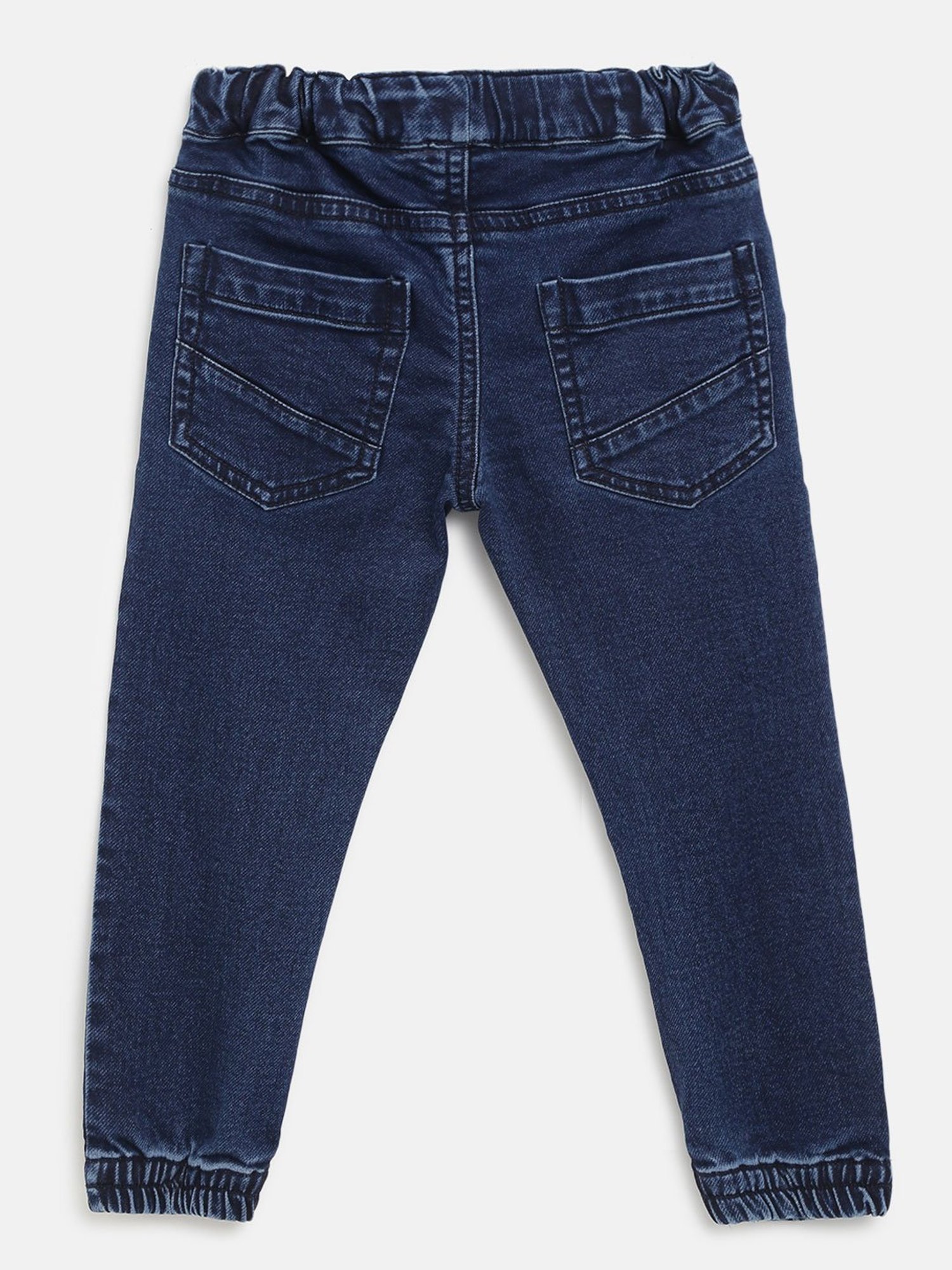 Chicco Boys Blue Solid Jeans