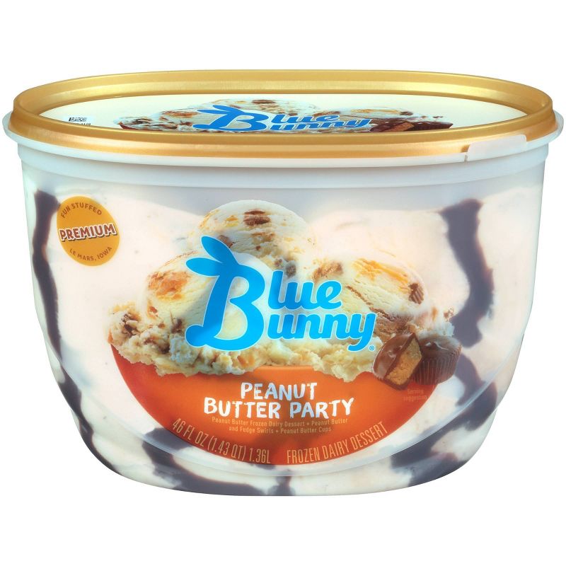 Blue Bunny Peanut Butter Party Ice Cream - 46 fl oz