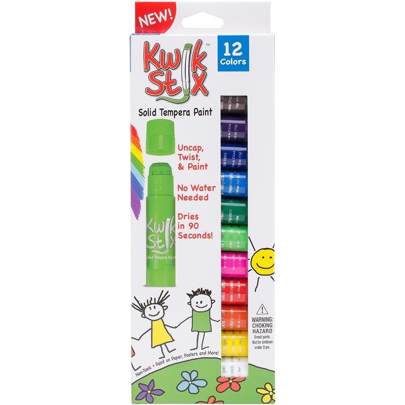 Kwik Stix Tempera Paint 12/Pkg-Classic Colors