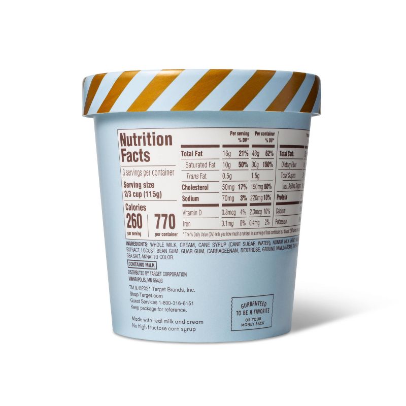 Double Vanilla Ice Cream - 16oz - Favorite Day™