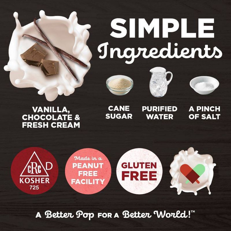 JonnyPops Chocolate-Dipped Vanilla with Fresh Cream Frozen Pops  - 4ct