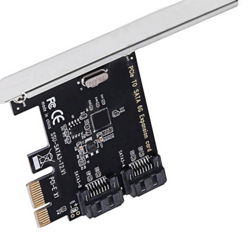 PCIe To SATA3.0 Expansion Card 2 Port SATA III PCI Express 6GB/s Computer Adapter