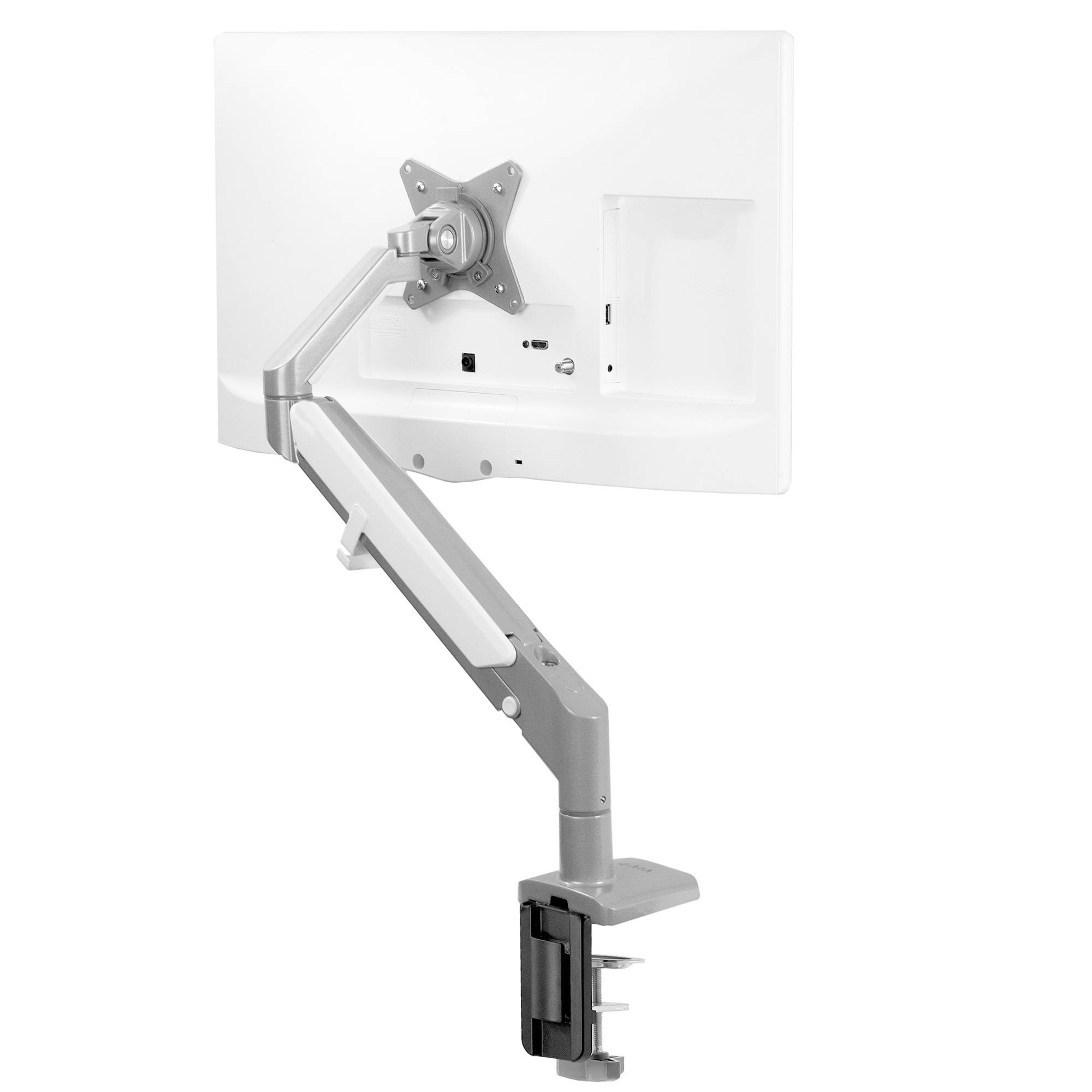 VIVO Aluminum Space Saving Single 17" to 32" Monitor Pneumatic Desk Mount, Counterbalance Arm Stand (STAND-V100A)