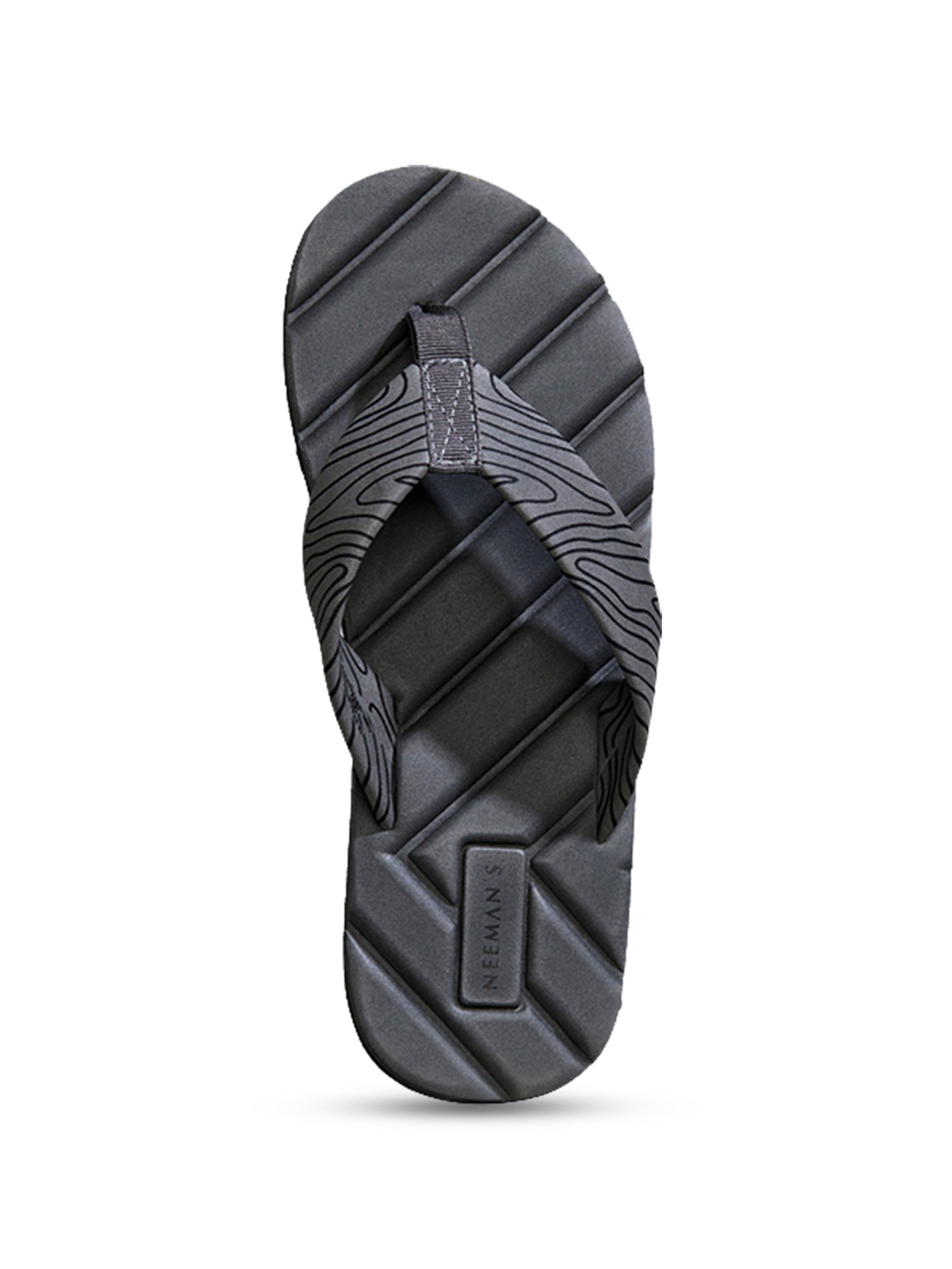 Neemans Men's Grey Flip Flops