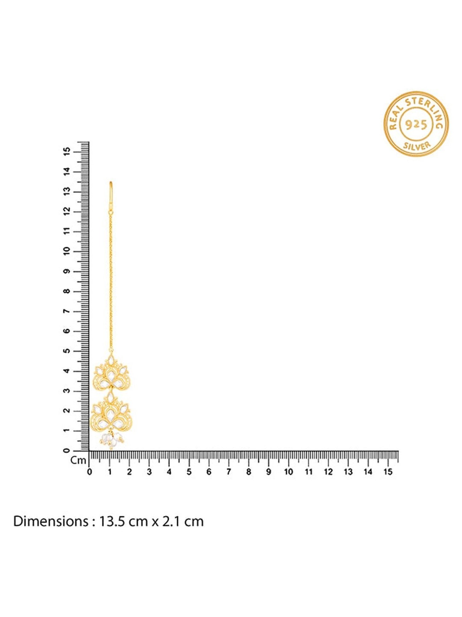 GIVA 92.5 Sterling Silver Say Shava Shava Mangtikka