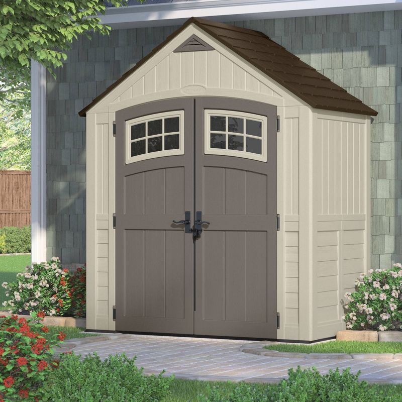 6'x 5.5' Everett Storage Shed Beige - Suncast