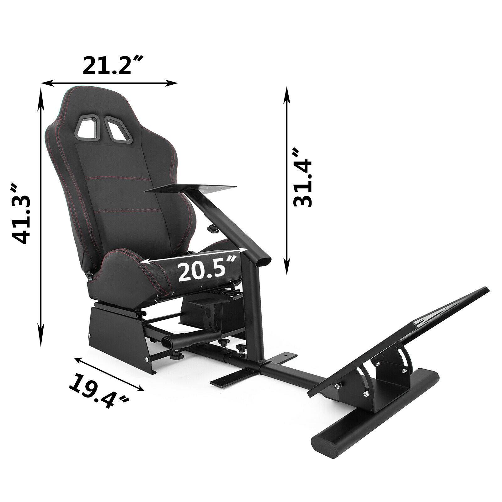 VEVOR Racing Simulator Cockpit Adjustable Driving Gaming Seat for PS3/4 Xbox G29 G920 PC Foldable Racing Chair with Gear Shift