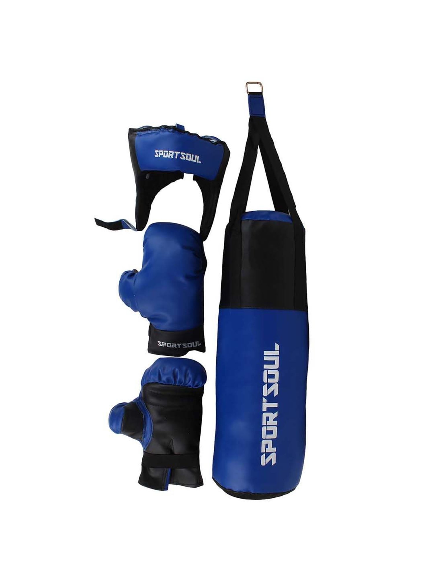 SportSoul Blue & Black Kids Boxing Set (Age 4-7 Years)
