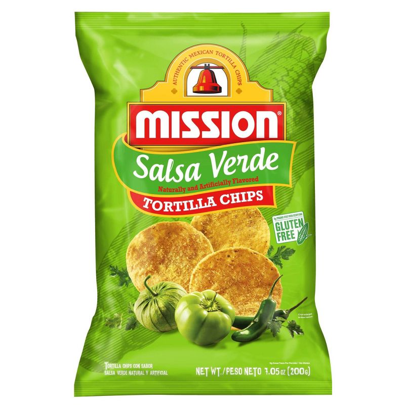 Mission Salsa Verde Tortilla Chips 7.05oz