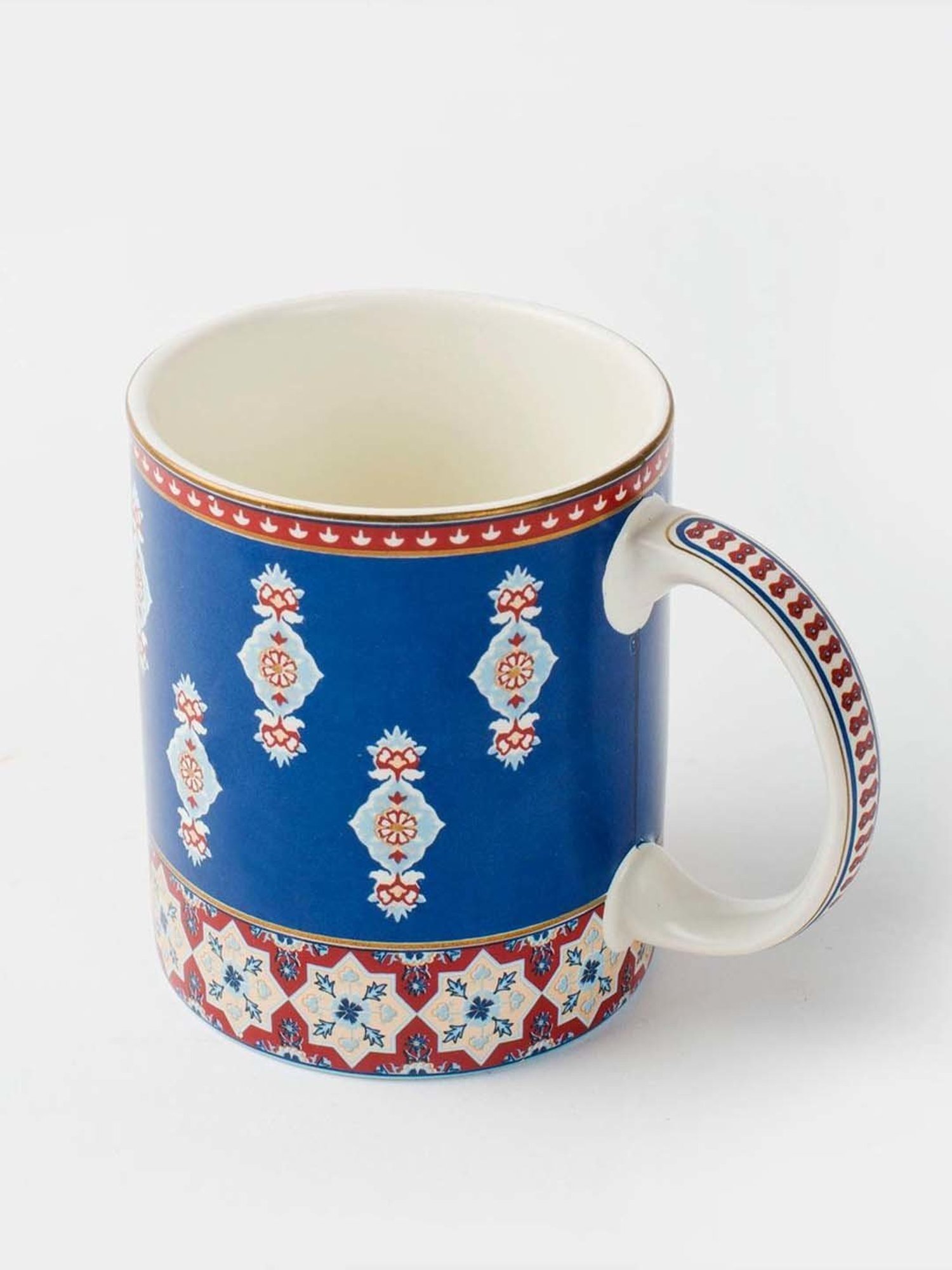Fabindia Home Falak Blue Ceramic Mug (270ml)