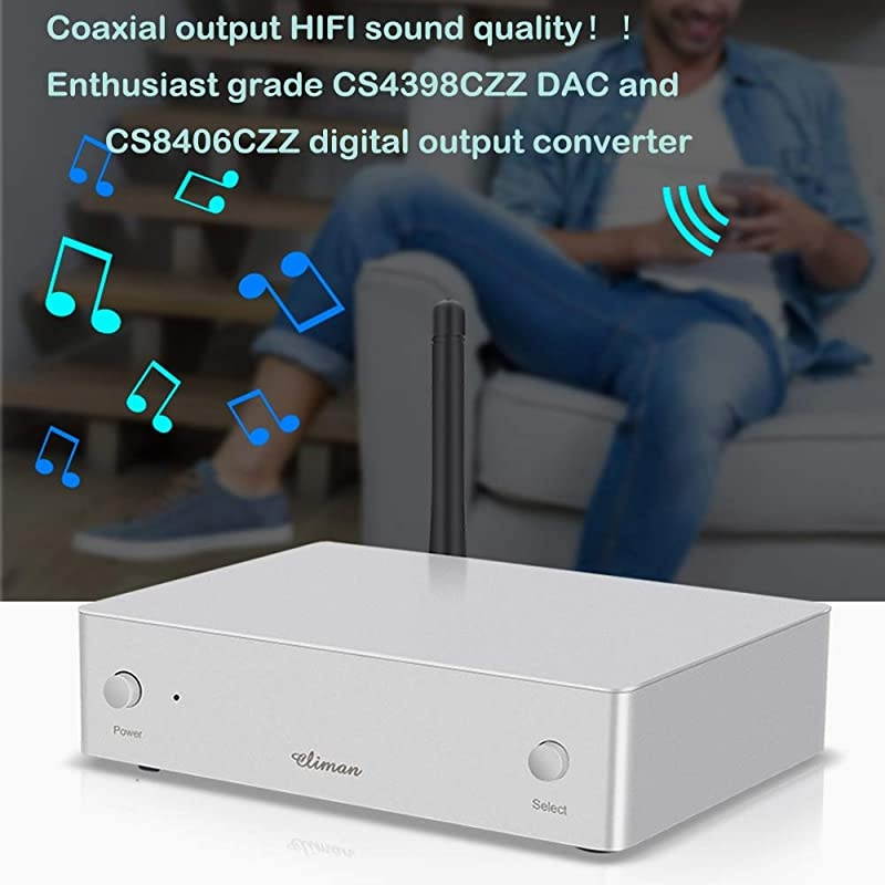 Music Streamer DLNA HiFi Player Airplay Receiver WiFi Bluetooth with DAC