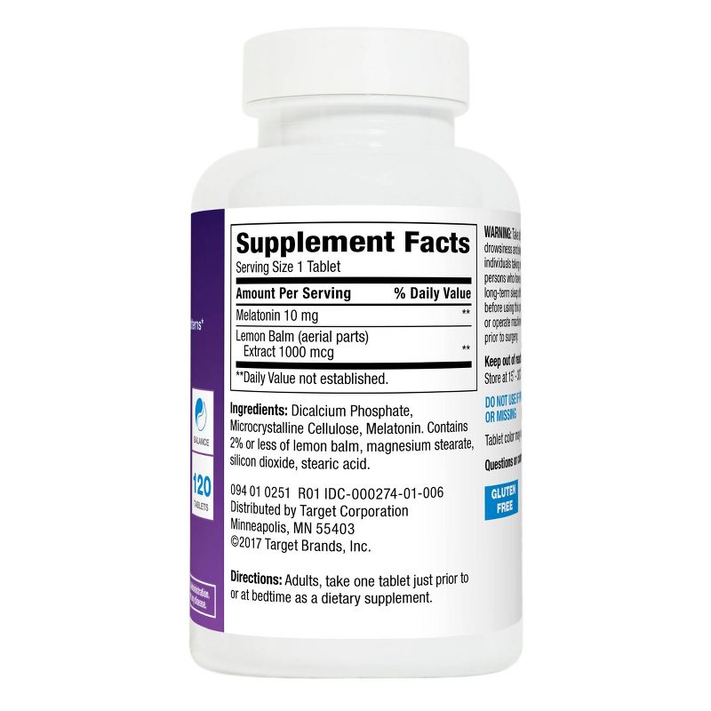 Melatonin 10mg Tablets - 120ct - up & up™