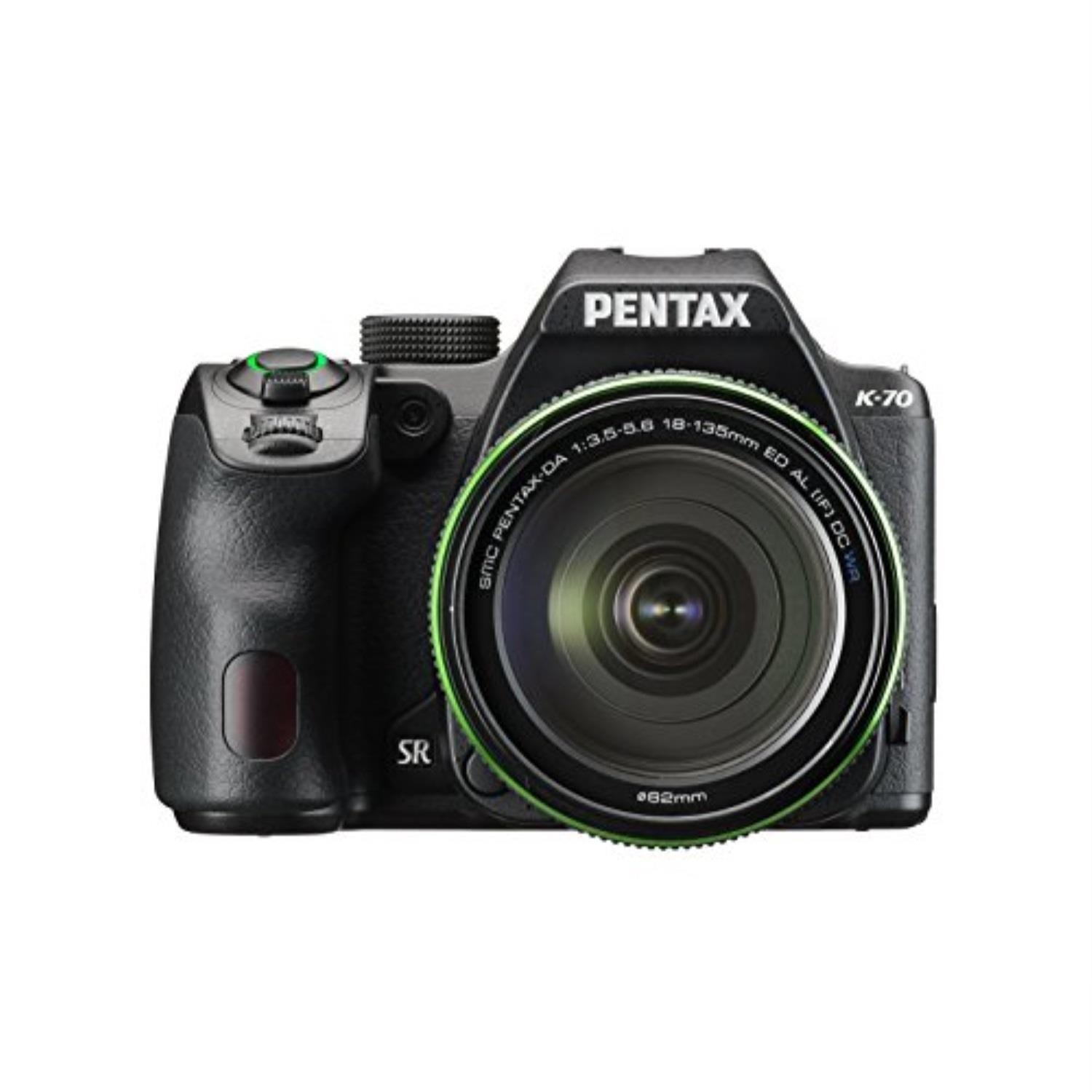 Pentax K-70 DSLR with SMC DA 18-135mm f/3.5-5.6 ED AL CD WR Lens, Black #16256