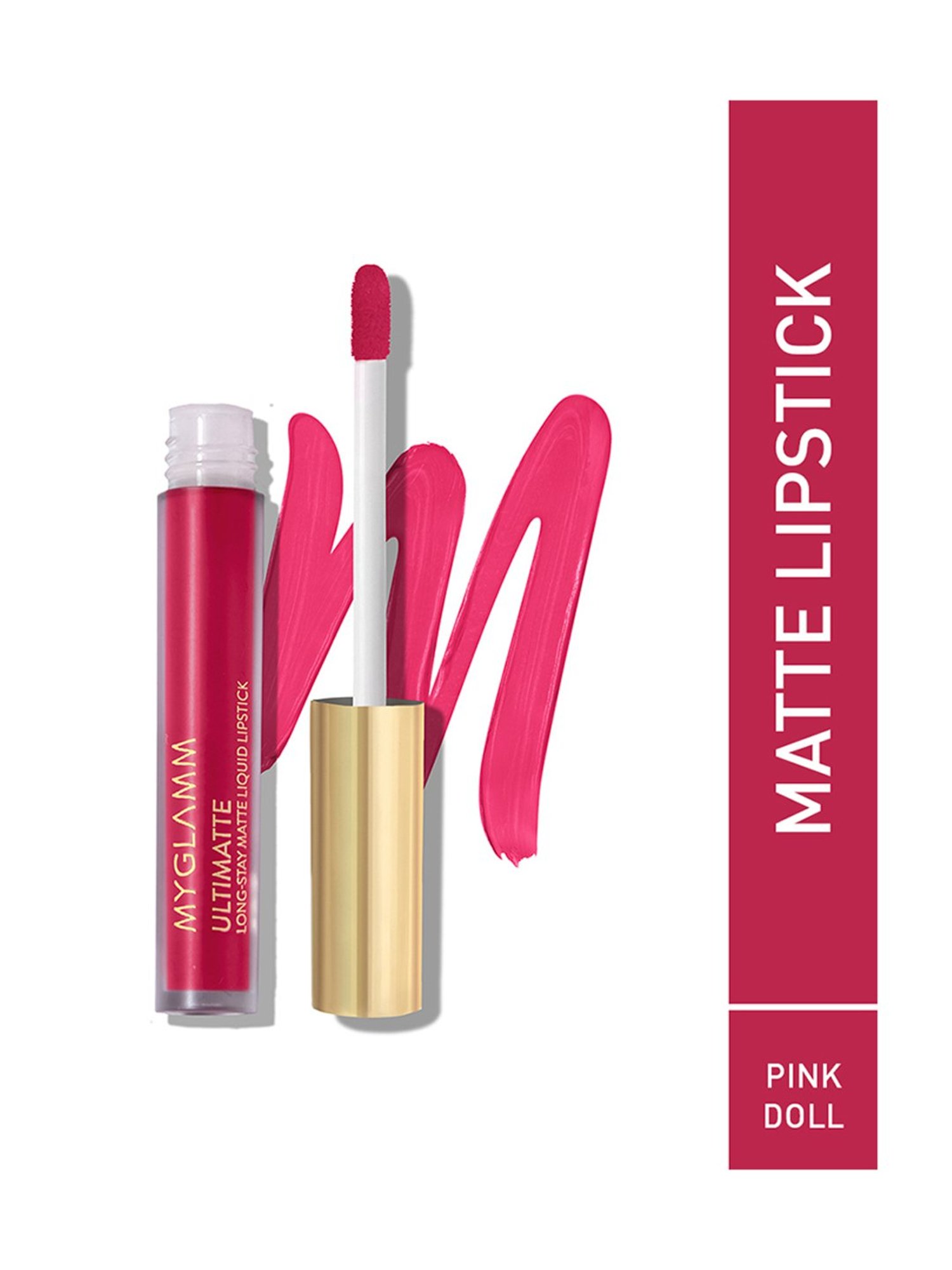 MyGlamm Ultimatte Long Stay Matte Liquid Lipstick Pink Doll - 2.5 ml