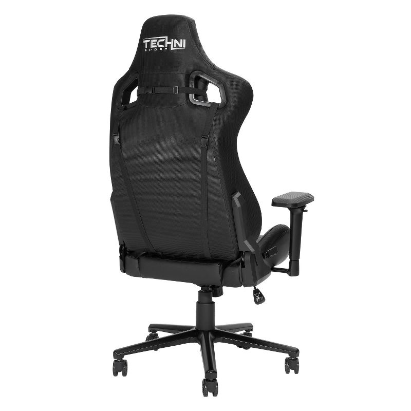 Ergonomic High Back Racer Style PC Gaming Chair Black - Techni Sport